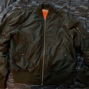 Classic Pacsun Black Bomber Jacket